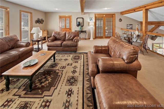 32785 Dixie Dr, Gravois Mills, MO 65037 - carpeted living room featuring recessed lighting