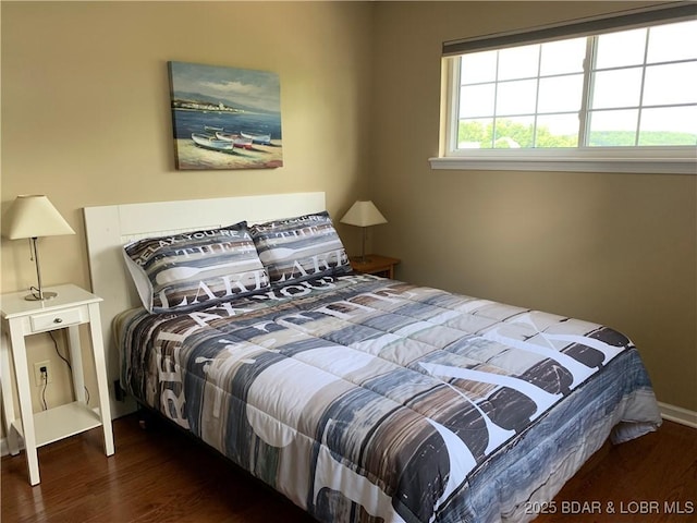 28783 Morgan Hills Rd, Gravois Mills, MO 65037 - bedroom with wood finished floors and baseboards