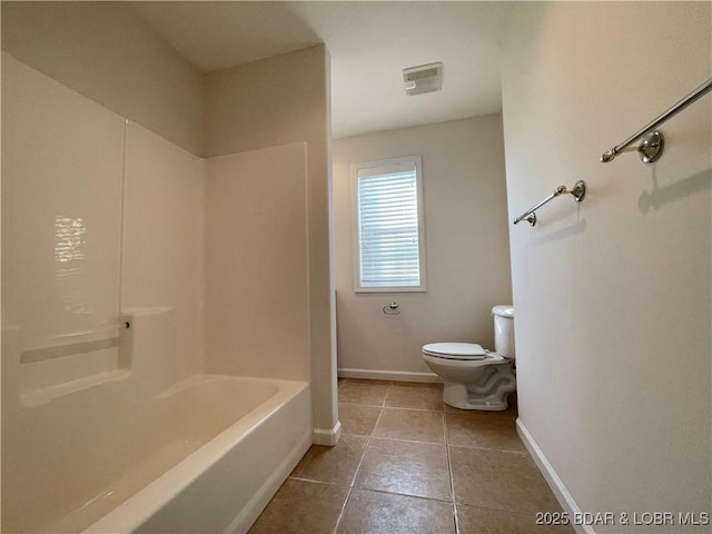 1148 Sweetwater Dr, Four Seasons, MO 65049 - bathroom with tile patterned floors, baseboards, toilet, and visible vents