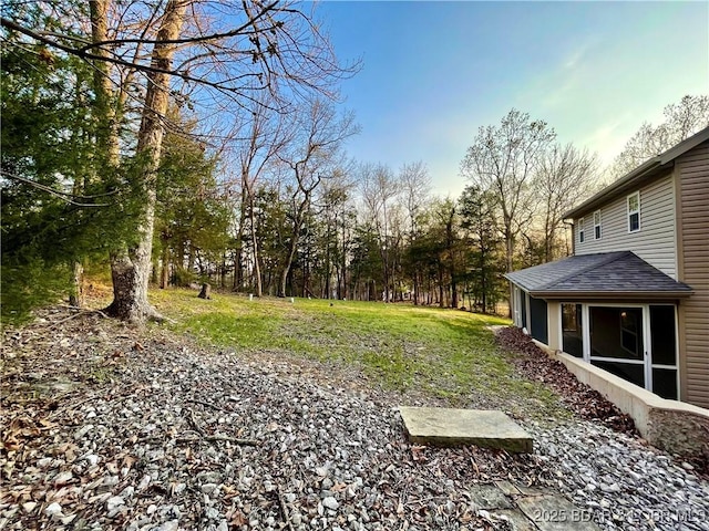 1148 Sweetwater Dr, Four Seasons, MO 65049 - view of yard featuring a sunroom