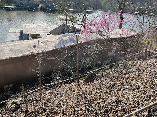 32012 Atlanta Rd, Stover, MO 65078 - view of yard featuring a dock and a water view