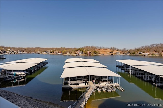 275 Flynn Rd Unit 205, Lake Ozark, MO 65049 - dock area with a water view and boat lift