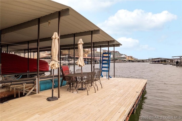 70 Ravenwood Dr, Lake Ozark, MO 65049 - dock with a water view and boat lift