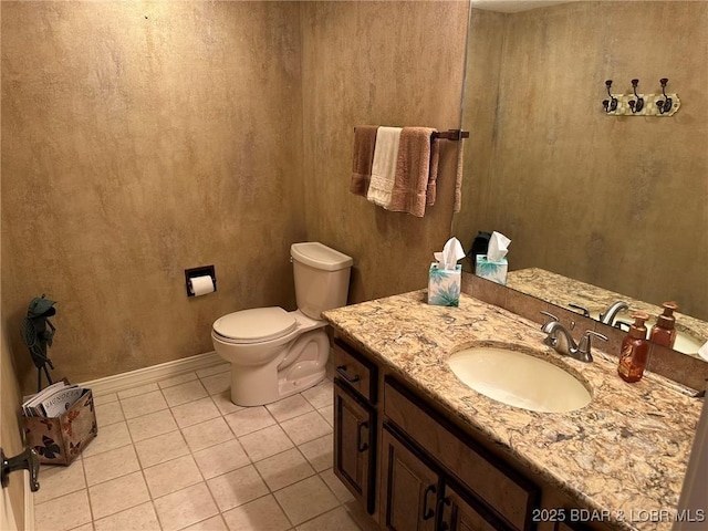 429-1D Racquet Club Dr Unit 1D, Four Seasons, MO 65049 - bathroom with toilet, tile patterned flooring, baseboards, and vanity