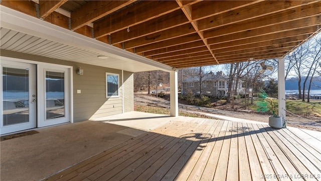 deck with a patio area