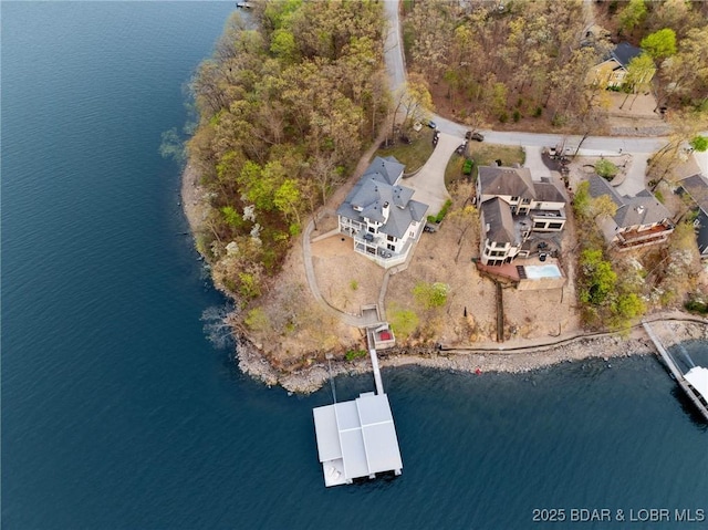 275 Waterford Ter, Sunrise Beach, MO 65079 - drone / aerial view featuring a water view