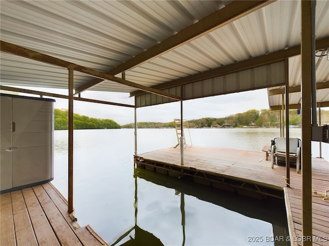 24930 Leona Ln, Versailles, MO 65084 - view of dock featuring a water view