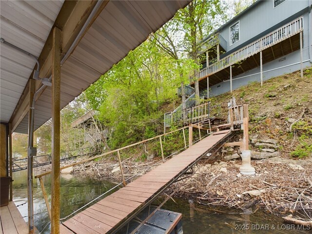 24930 Leona Ln, Versailles, MO 65084 - dock area with a water view