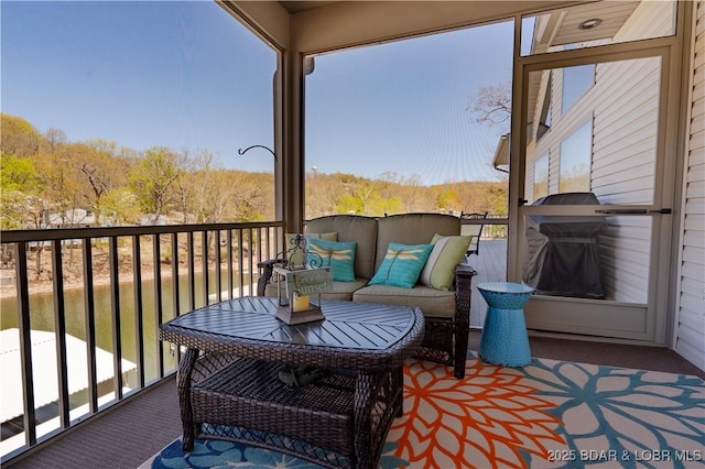 6605 Saint Moritz Dr, Osage Beach, MO 65065 - balcony featuring an outdoor living space