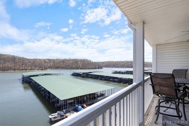 4800 Eagleview Dr Unit 133, Osage Beach, MO 65065 - balcony featuring a water view and a view of trees