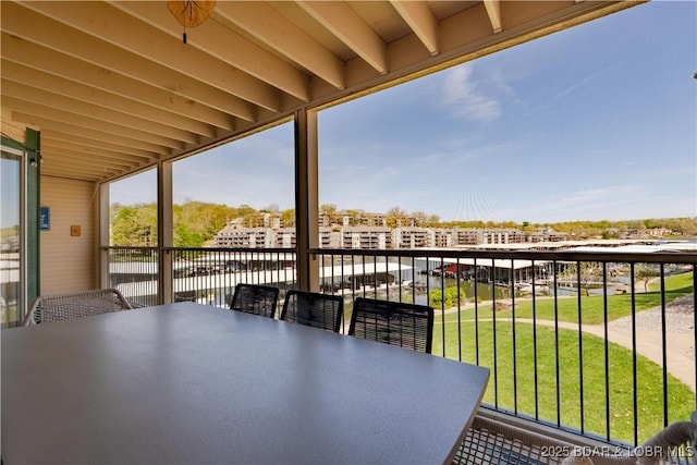 245 Bristol Bay Dr Unit 2B, Lake Ozark, MO 65049 - balcony featuring outdoor dining area and a water view