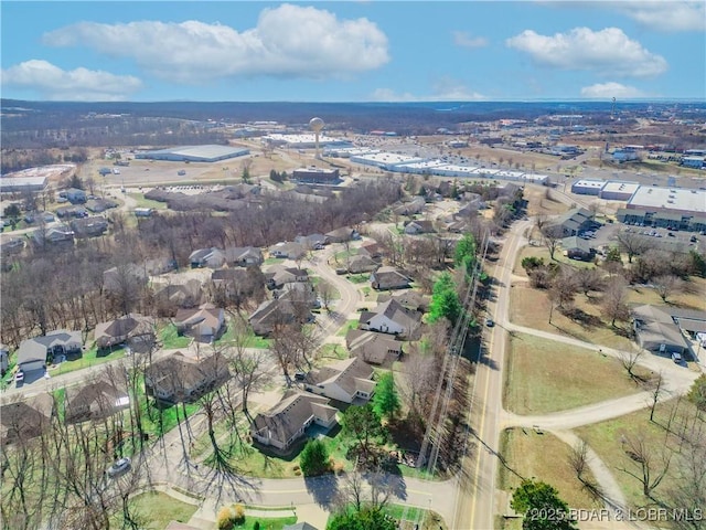 drone / aerial view featuring a residential view