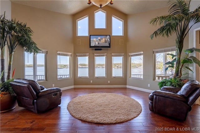 4956 Shorewood Dr, Osage Beach, MO 65065 - living area with baseboards and a healthy amount of sunlight