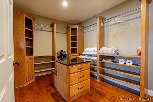 4956 Shorewood Dr, Osage Beach, MO 65065 - spacious closet with dark wood finished floors