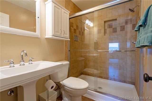 4956 Shorewood Dr, Osage Beach, MO 65065 - full bathroom with toilet and a shower stall