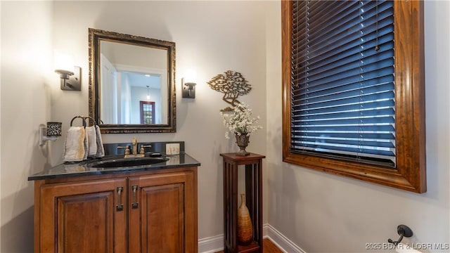 bathroom with vanity