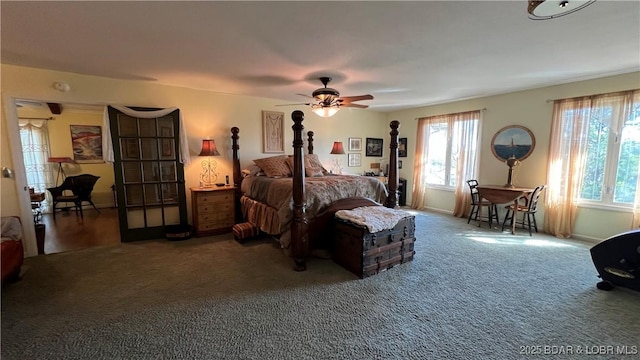 30993 Viewside Dr, Rocky Mount, MO 65072 - carpeted bedroom featuring ceiling fan