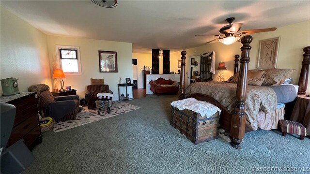 30993 Viewside Dr, Rocky Mount, MO 65072 - carpeted bedroom with ceiling fan