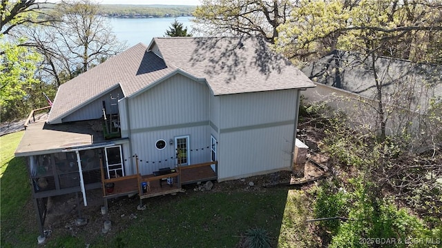 30993 Viewside Dr, Rocky Mount, MO 65072 - drone / aerial view with a water view