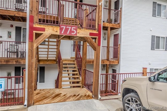 exterior space with stairs