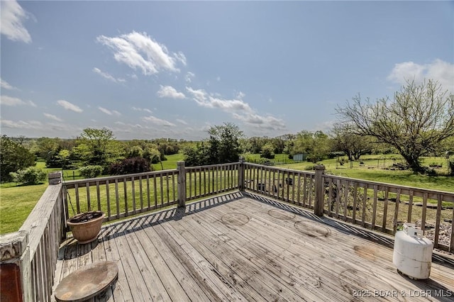 122 Simpson Rd, Urbana, MO 65767 - wooden terrace with a lawn