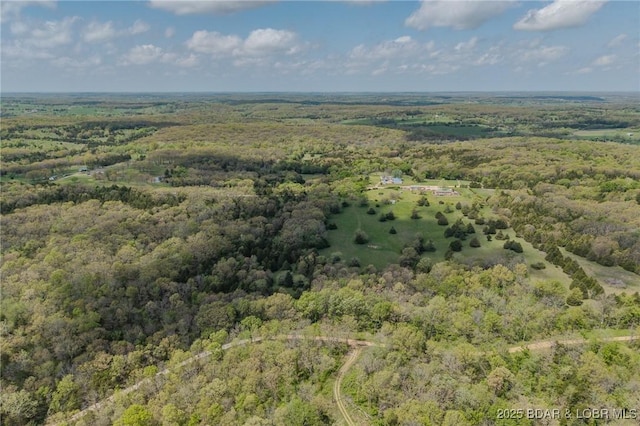 122 Simpson Rd, Urbana, MO 65767 - bird's eye view featuring a forest view