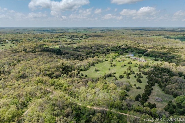 122 Simpson Rd, Urbana, MO 65767 - bird's eye view featuring a wooded view
