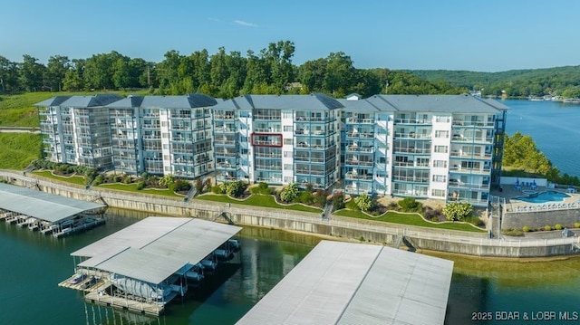 183 Upper Monarch Cove Ct Unit 4E, Lake Ozark, MO 65049 - view of dock featuring a water view