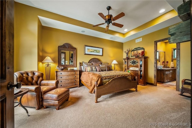 32 Wild Pines Ct, Sunrise Beach, MO 65079 - bedroom with light colored carpet and recessed lighting