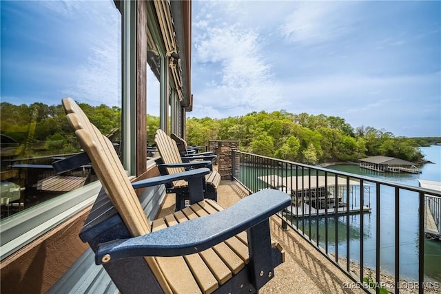 32 Wild Pines Ct, Sunrise Beach, MO 65079 - balcony featuring a water view