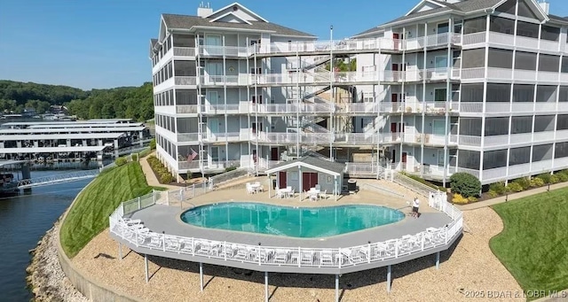 view of pool