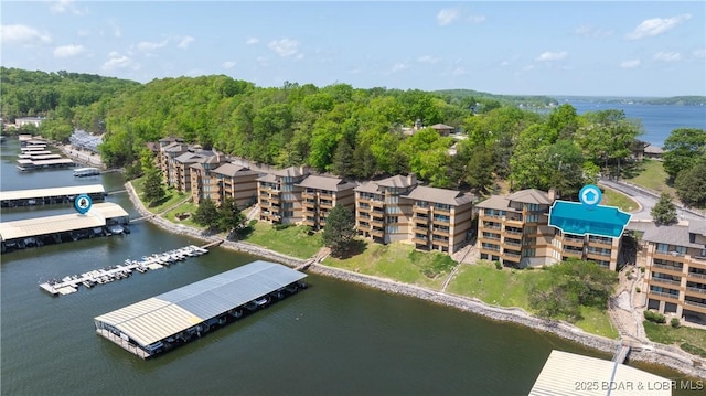 32 Cedar Ct Unit 3A, Lake Ozark, MO 65049 - drone / aerial view with a water view