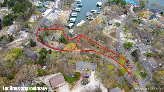 bird's eye view featuring a residential view