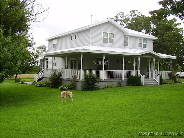 3521 S 240th Rd, Mo, MO 65685 - farmhouse with a porch and a front yard