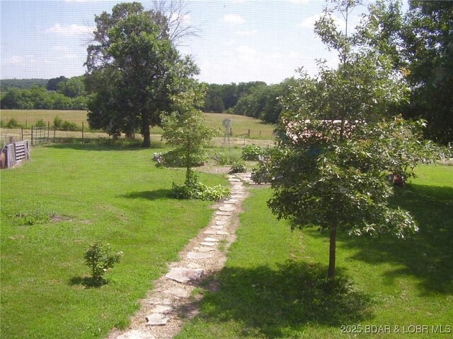 3521 S 240th Rd, Mo, MO 65685 - view of yard with fence and a rural view