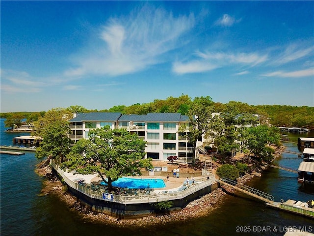 405 Barba Le Ln Unit 3B, Lake Ozark, MO 65049 - bird's eye view featuring a water view