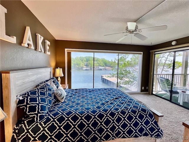 405 Barba Le Ln Unit 3B, Lake Ozark, MO 65049 - bedroom featuring access to outside, multiple windows, and carpet