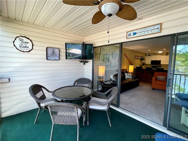 405 Barba Le Ln Unit 3B, Lake Ozark, MO 65049 - sunroom / solarium with ceiling fan