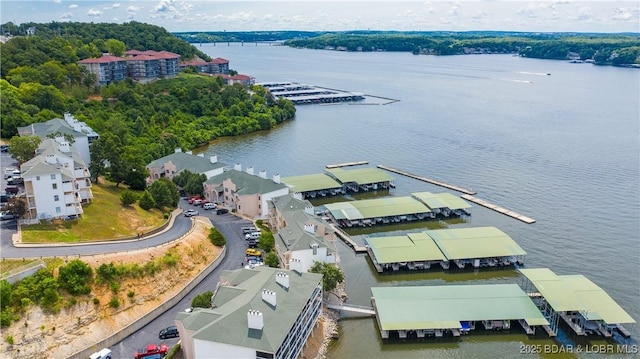 72 Emerald Bay Dr Unit 2D, Lake Ozark, MO 65049 - aerial view featuring a water view