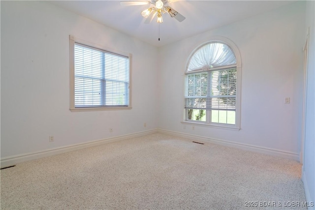 188 Bur Oaks Rd, Camdenton, MO 65020 - carpeted spare room featuring ceiling fan and baseboards