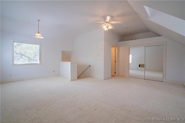 188 Bur Oaks Rd, Camdenton, MO 65020 - bonus room featuring lofted ceiling, carpet, healthy amount of natural light, and a ceiling fan