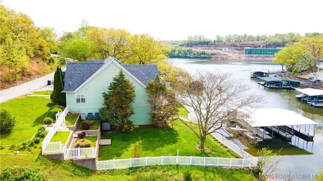 188 Bur Oaks Rd, Camdenton, MO 65020 - view from above of property featuring a nearby body of water