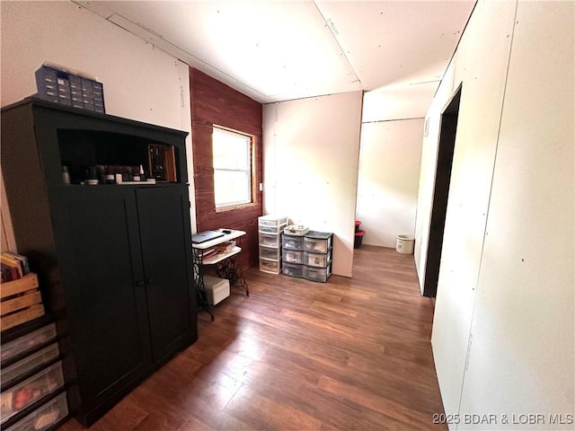 misc room with wood finished floors