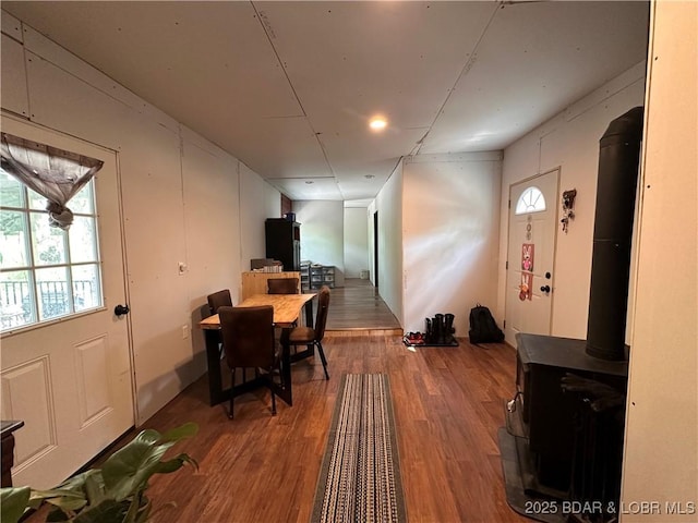 dining room featuring wood finished floors