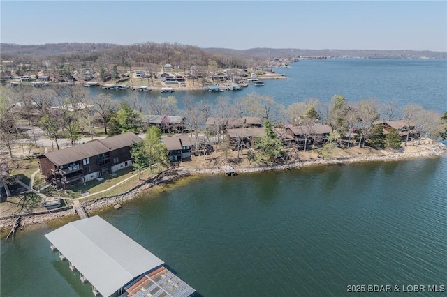 256 Lone Oak Pt Unit 15, Sunrise Beach, MO 65079 - aerial view with a water view