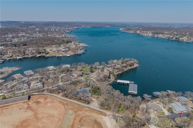 256 Lone Oak Pt Unit 15, Sunrise Beach, MO 65079 - drone / aerial view with a water view