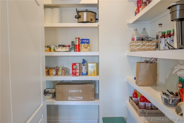 view of pantry