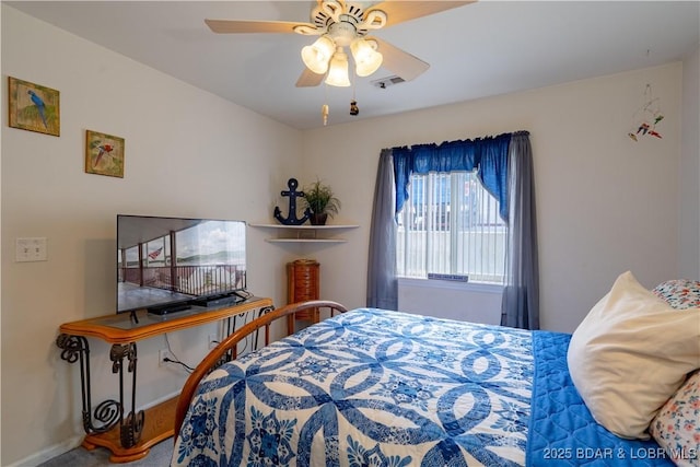 768 Clearwater Dr Unit 2-A, Camdenton, MO 65020 - carpeted bedroom featuring a ceiling fan and baseboards