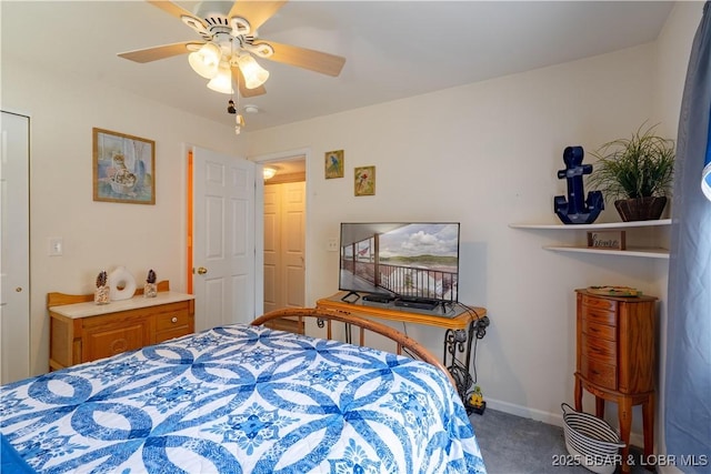768 Clearwater Dr Unit 2-A, Camdenton, MO 65020 - bedroom with carpet and a ceiling fan
