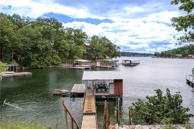 18 Trail Rd, Eldon, MO 65026 - dock area with a water view